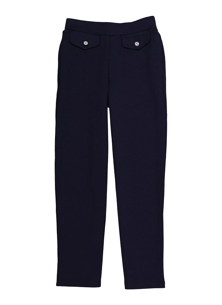 French Toast Girls 7-16 Pull On Pants, Blue, Size 14-16