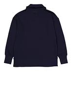 French Toast Girls 7-16 Fleece Open Front Cardigan, Blue, Size 14-16