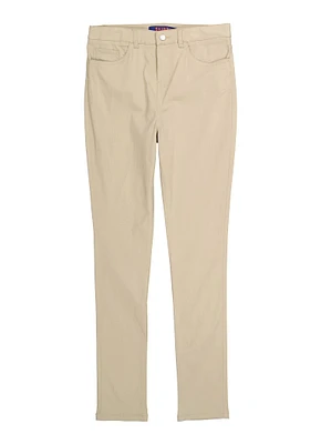 French Toast Girls 16-20 Stretch Skinny Leg Pants, Khaki, Size 16