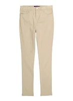 French Toast Girls 16-20 Stretch Skinny Leg Pants, Khaki, Size 16