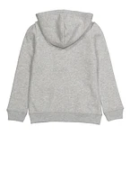 French Toast Girls 4-6x Hooded Zip Front Sweatshirt, Grey, Size 4-5