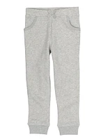 French Toast Girls 4-6x Marled Elastic Waist Pull On Joggers, Grey,