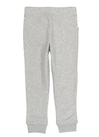 French Toast Girls 4-6x Marled Elastic Waist Pull On Joggers, Grey, Size 4-5