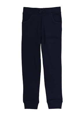 French Toast Girls 7-14 Fleece Joggers, Blue, Size 7-8