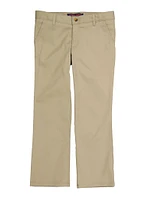 French Toast Girls 10.5-20.5 Straight Leg Pants, Khaki, Size 20.5