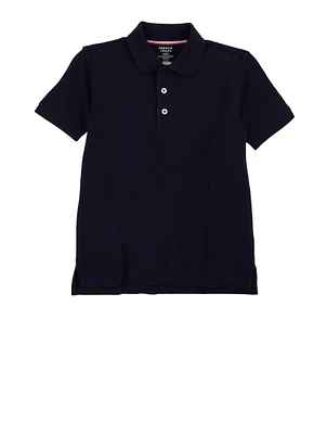 French Toast Boys 4-7 Pique Polo Shirt, Blue, Size 6-7