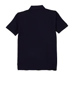 French Toast Boys 4-7 Pique Polo Shirt, Blue, Size 4-5
