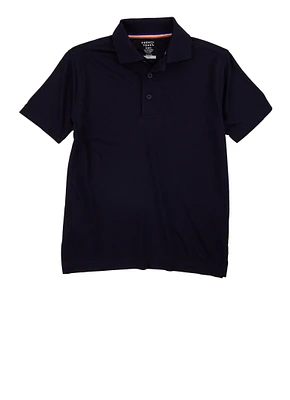French Toast Boys 4-7 Solid Pique Polo Shirt, Blue, Size 4-5
