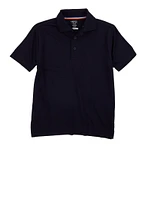 French Toast Boys 4-7 Solid Pique Polo Shirt, Blue, Size 4-5