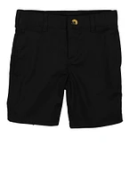 French Toast Boys 4-7 Faux Button Shorts, Black,
