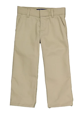French Toast Boys 4-7 Adjustable Waistband Relaxed Fit Chinos, Khaki,
