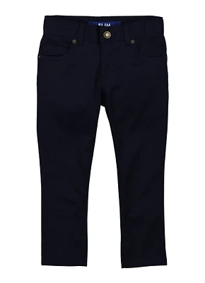 French Toast Boys 4-7 Solid Slim Leg Chino Pants, Blue, Size 6
