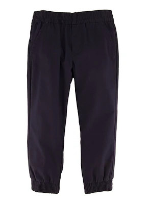French Toast Boys 4-7 Basic Twill Joggers, Blue, Size 4