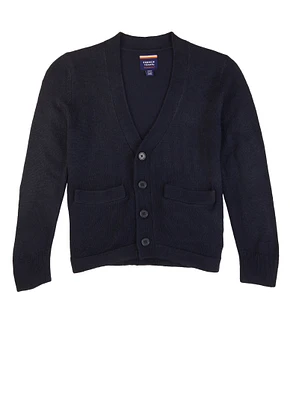 French Toast Boys 4-7 Button Front Pocket Cardigan, Blue, Size 6-7
