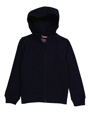 French Toast Boys 4-7 Hooded Zip Front Sweatshirt, Blue, Size 4-5