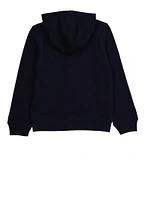 French Toast Boys 4-7 Hooded Zip Front Sweatshirt, Blue, Size 4-5