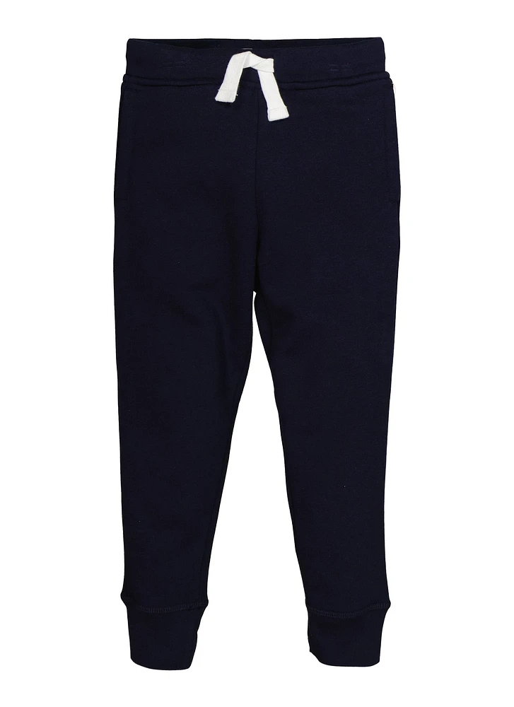 French Toast Boys 4-7 Fleece Drawstring Joggers, Blue, Size 4-5