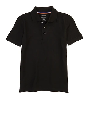French Toast Boys 8-14 Short Sleeve Polo Shirt, Black, Size 8