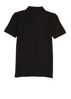 French Toast Boys 8-14 Short Sleeve Polo Shirt, Black, Size 8