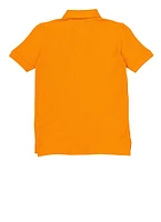 French Toast Boys 8-14 Solid Short Sleeve Polo Shirt, Orange, Size 8