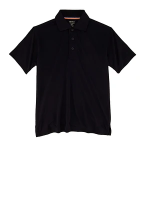French Toast Boys 8-16 Polo Shirt, Black, Size 10-12