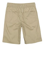 French Toast Boys - Drawstring Zip Pocket Shorts, Khaki