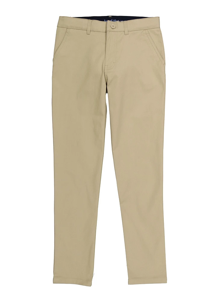 French Toast Boys 8-14 Slim Leg Chinos, Khaki, Size 12