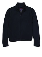 French Toast Boys 8-14 Zip Front Sweater, Blue, Size 10-12