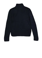 French Toast Boys 8-14 Zip Front Sweater, Blue, Size 10-12