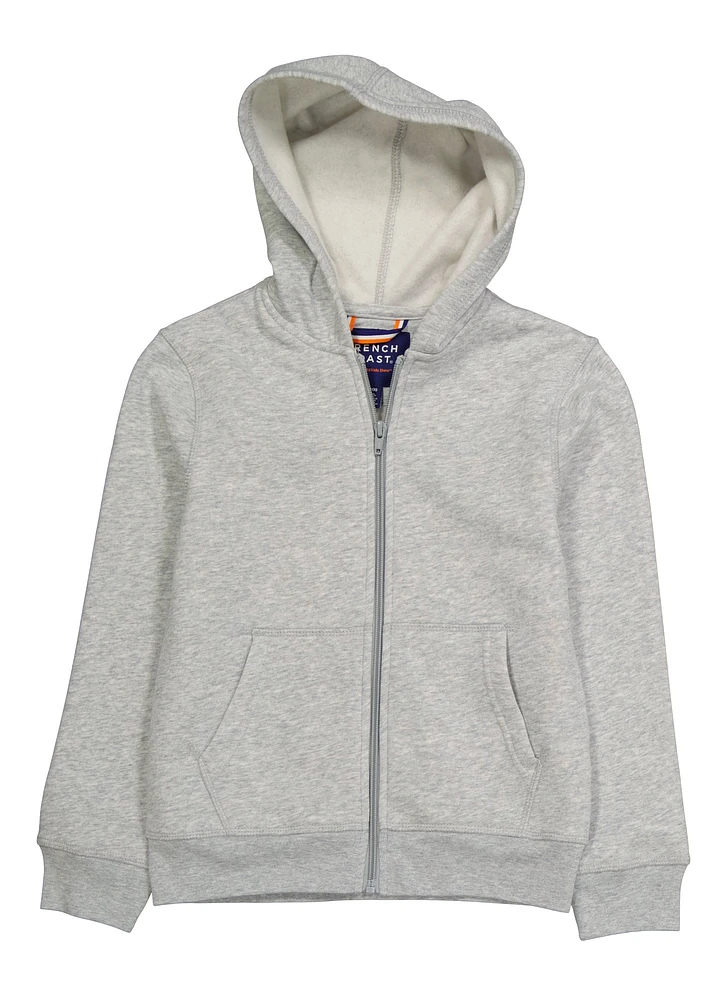 French Toast Boys 8-16 Zip Front Sweatshirt, Grey,