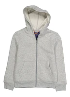 French Toast Boys 8-16 Zip Front Sweatshirt, Grey,