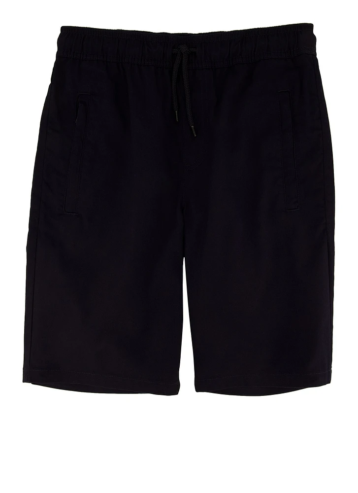 French Toast Boys 16-20 Zip Pocket Shorts, Blue, Size 18