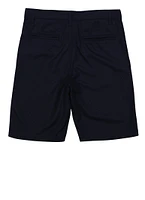 French Toast Boys 16-20 Solid Flat Front Shorts, Blue, Size 18