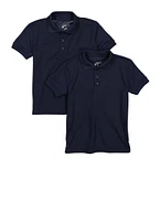 Boys 4-7 Pique Polo Shirts 2 Pack, Blue, Size 7