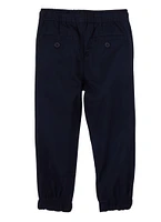 Boys 4-7 Drawstring Twill Joggers, Blue, Size 6