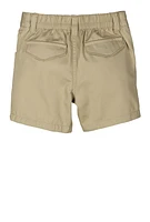 French Toast Girls 2T-4T Basic Pull On Stretch Shorts, Khaki, Size 2T