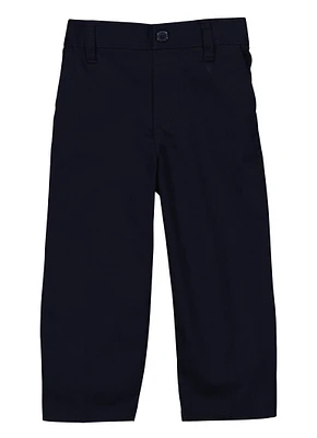 French Toast Boys 2T-4T Relaxed Fit Pull On Pants, Blue, Size 4T