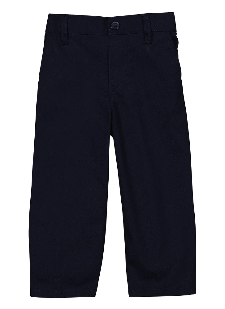 French Toast Boys 2T-4T Relaxed Fit Pull On Pants, Blue, Size 3T