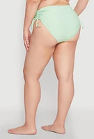 Womens Plus Printed Tankini and Bikini Bottoms Set,