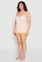 Womens Plus Printed Tankini and Bikini Bottoms Set, 12