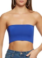 Womens Solid Spandex Tube Top,