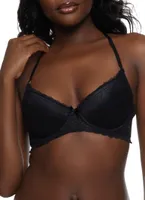 Womens Convertible Black Plunge Bra, Black, Size 34D