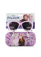 Girls Frozen Rhinestone Sunglasses and Case Set, Purple
