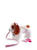 Girls Sequin Dressed Puppy Purse, White