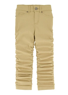 Little Girls Stacked Straight Leg Pants,