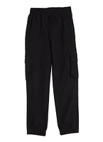 Little Girls Hyperstretch Cargo Joggers, Black,