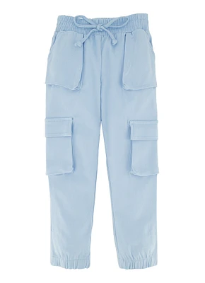 Little Girls Hyperstretch Cargo Joggers,