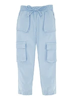 Little Girls Hyperstretch Cargo Joggers,