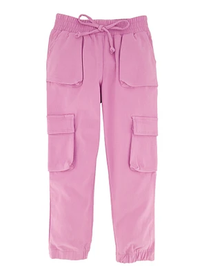 Little Girls Hyperstretch Cargo Joggers, 4