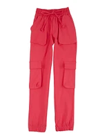 Girls Hyperstretch Cargo Pants, Pink,